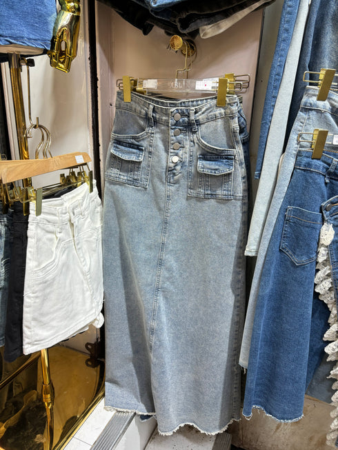 Women Long Denim Skirts